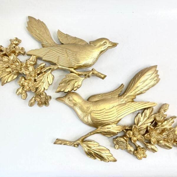 Custom Vintage Syrocopse Style Copper Bird Pair for Home Decor