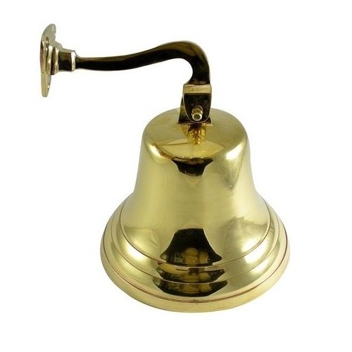 Vintage Nautical Ship Bell Craft High Quality Brass Made Door Hanging Christmas Bell Metal Door Small Polished Brass Bells