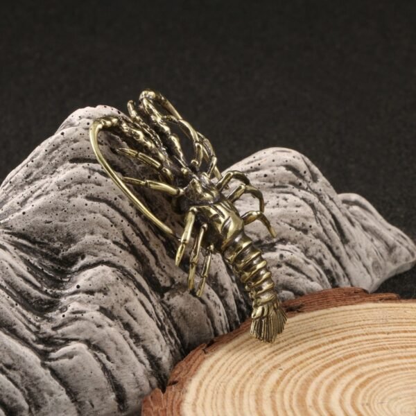 Personalized Brass Animals Lobster Miniature Figurines Desktop Ornaments Office Decorations Crafts