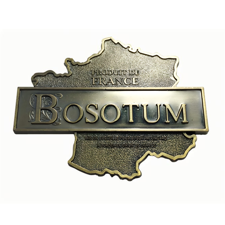Custom Antique Brass Metal Plate Bronze Nameplates Aluminum Label Vintage Copper Nameplate