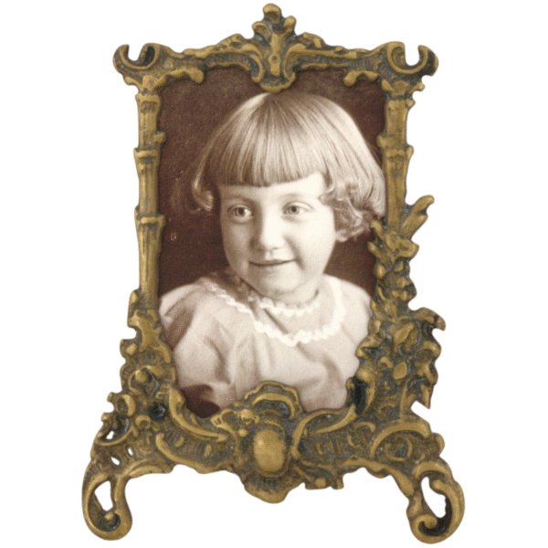 Custom Weathered Antique Brass Picture Frame for Memorial Gifts