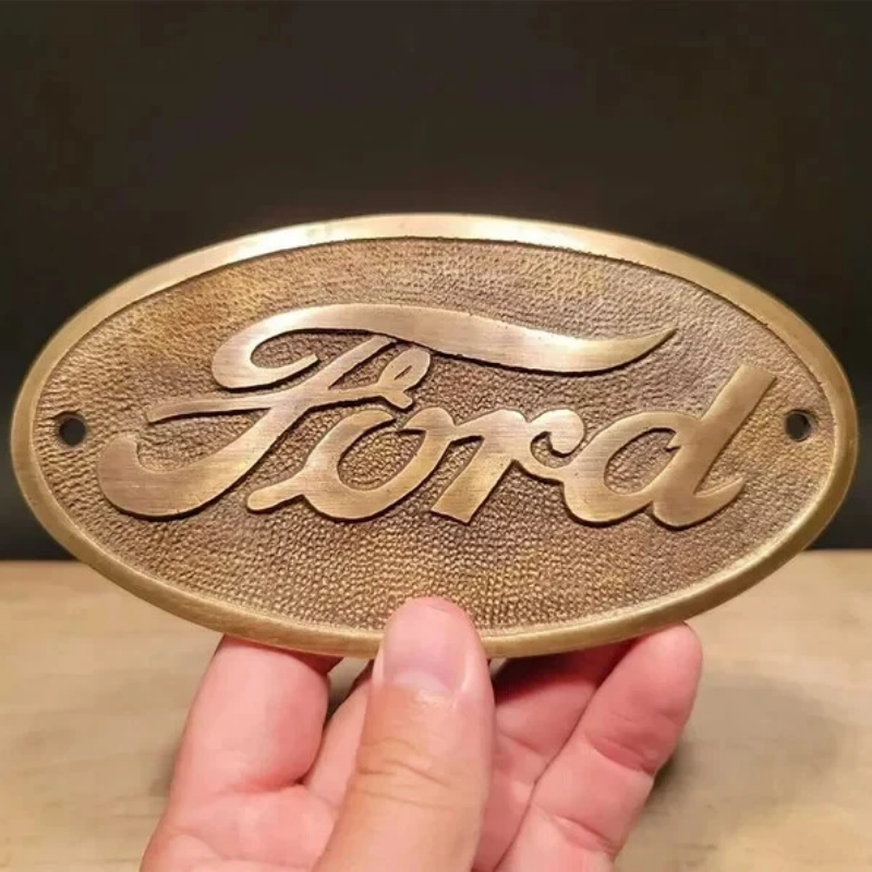 Custom Personalized Cast brass Plaque Indoor Plaques Brass NamePlate for Home Decor