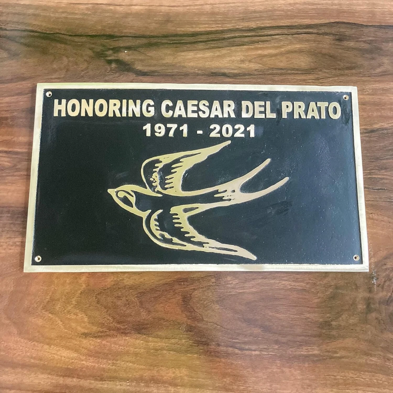 Name Plates and Awards Indoor & Outdoor Brass Dedication Plaque Elegant Signage