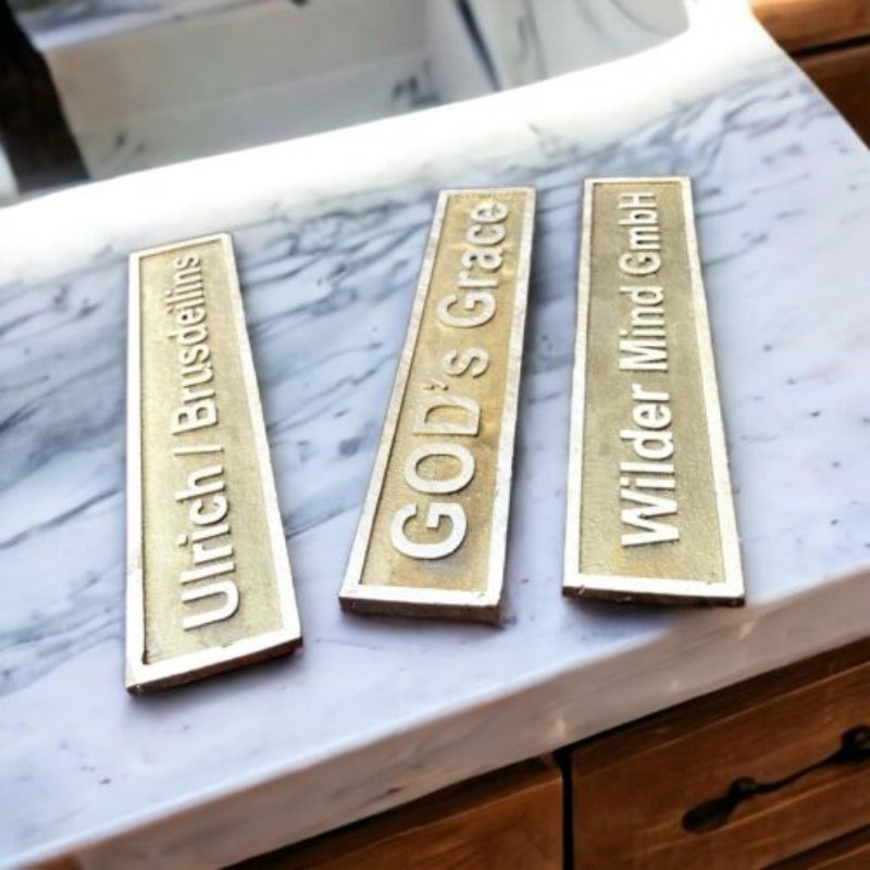 Durable Brass Plaque with Personalized Engraving Custom Awards & Home Décor